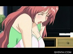 Sex starved hentai bisexual maid eats pussy and fucks shaft